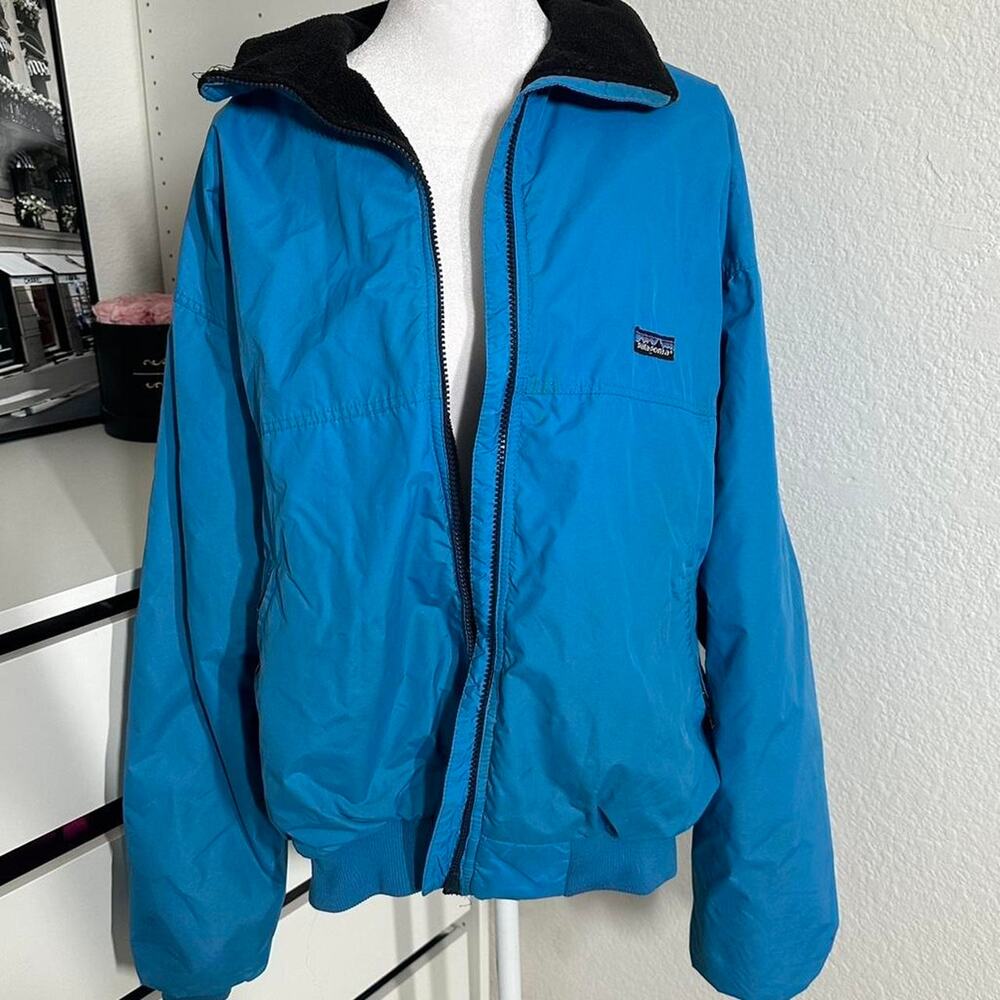 Vintage 90s Patagonia blue windbreaker jacket